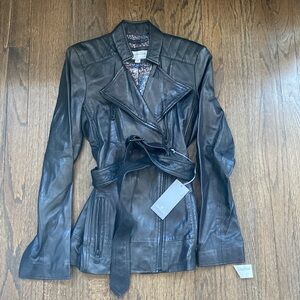 Marc New York Andrew Marc Black Leather Jacket Size M